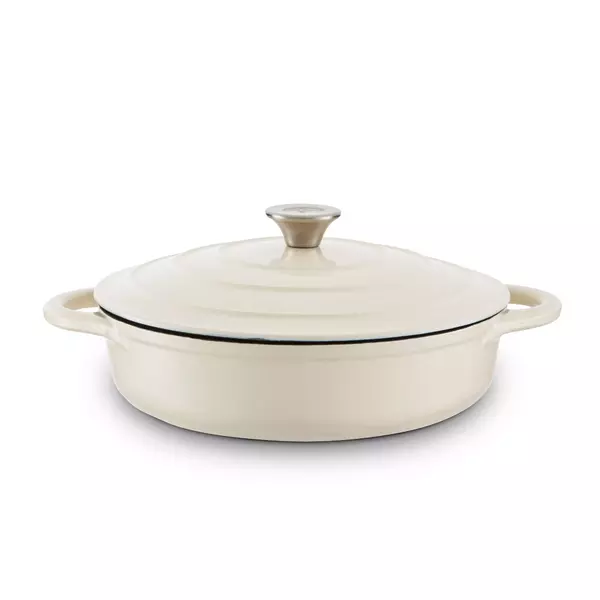 Foundry 28cm Shallow Cast Iron Casserole