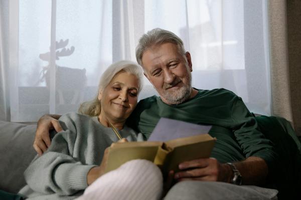 older couple sitting